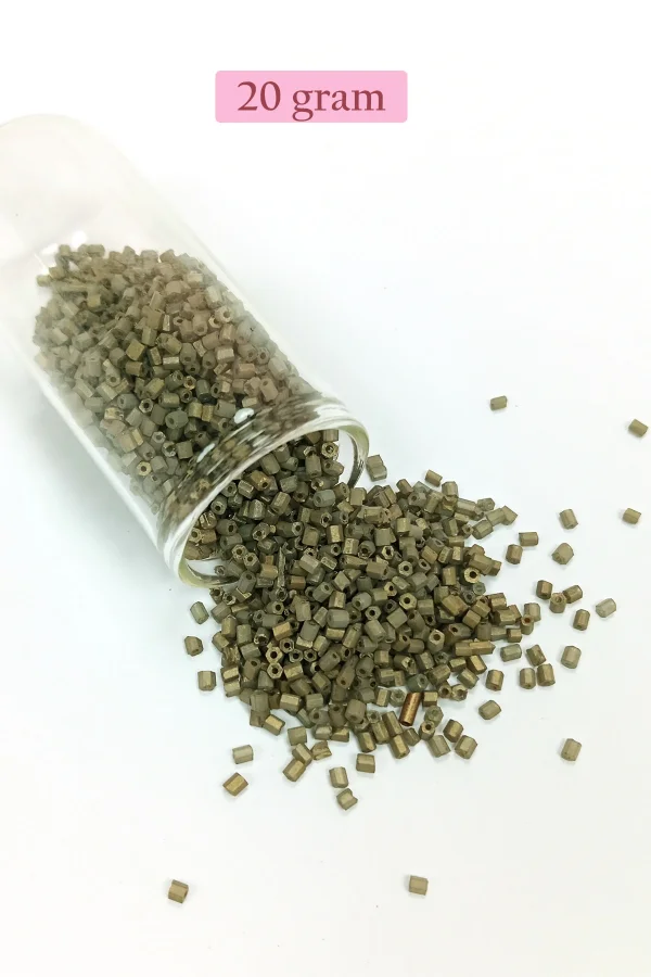 Kesme Cam Boncuk 2mm - 20 Gram - Mat Asker Yeşili -BNC317