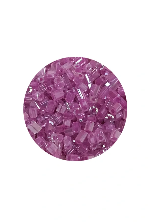 Kesme Cam Boncuk 2mm - 20 Gram - Şeffaf Eflatun -BNC311