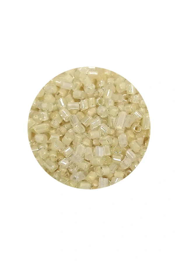 Kesme Cam Boncuk 2mm - 20 Gram - Şeffaf Krem -BNC339