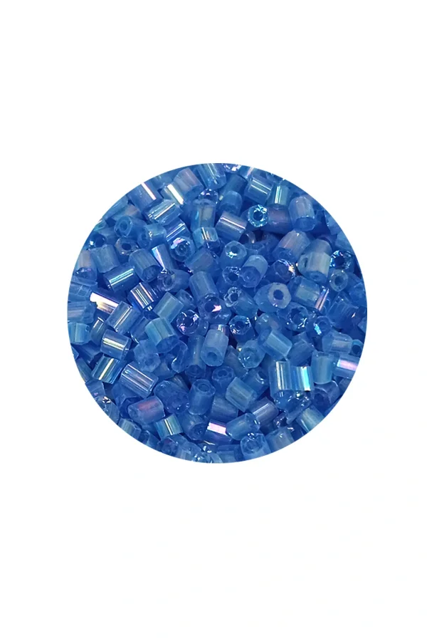 Kesme Cam Boncuk 2mm - 20 Gram - Şeffaf Mavi -BNC326