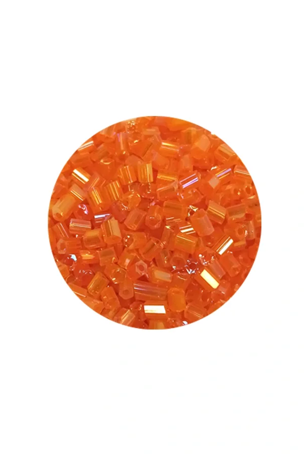 Kesme Cam Boncuk 2mm - 20 Gram - Şeffaf Turuncu -BNC314