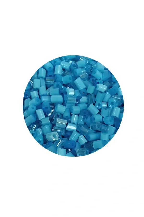 Kesme Cam Boncuk 2mm - 60 Gram - Mat Mavi - BNC386