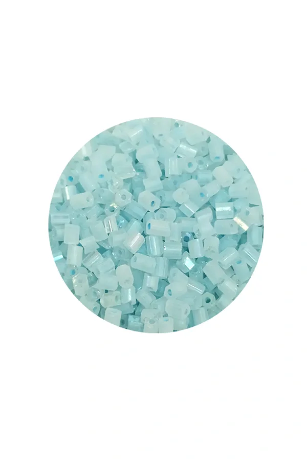 Kesme Cam Boncuk 2mm - 60 Gram - Maz Buz Mavi - BNC369