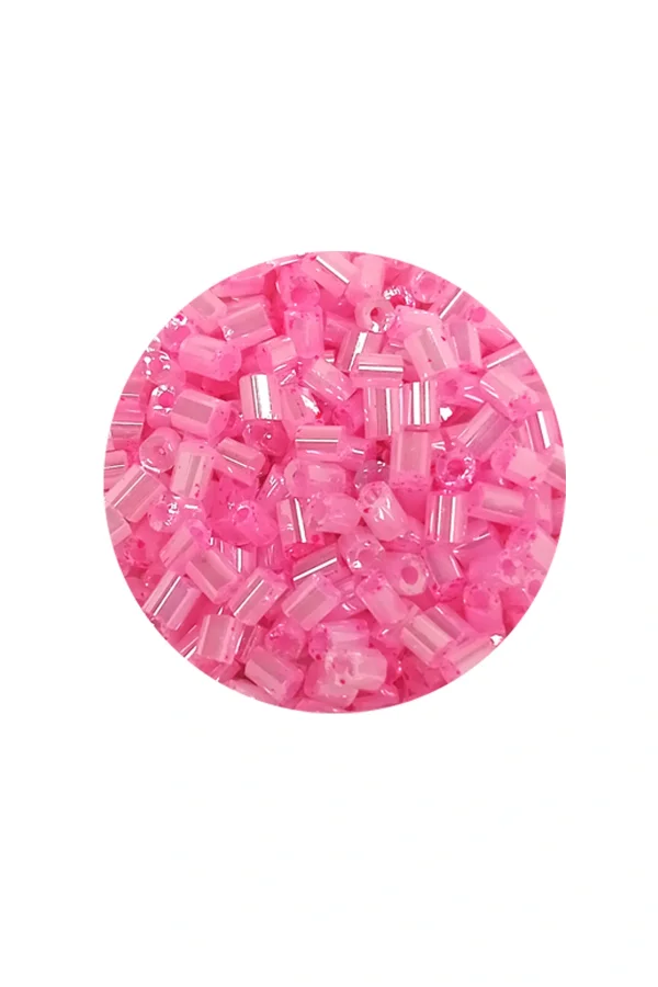 Kesme Cam Boncuk 2mm - 60 Gram - Pembe - BNC371