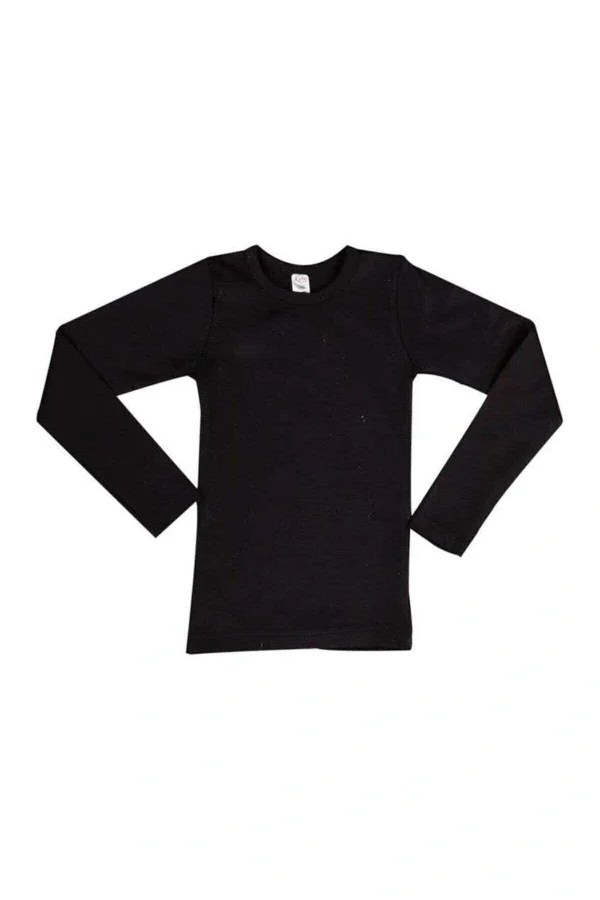 Kota 1 Adet Kız Erkek Çocuk Termal Siyah İçlik Fanila Body 2005