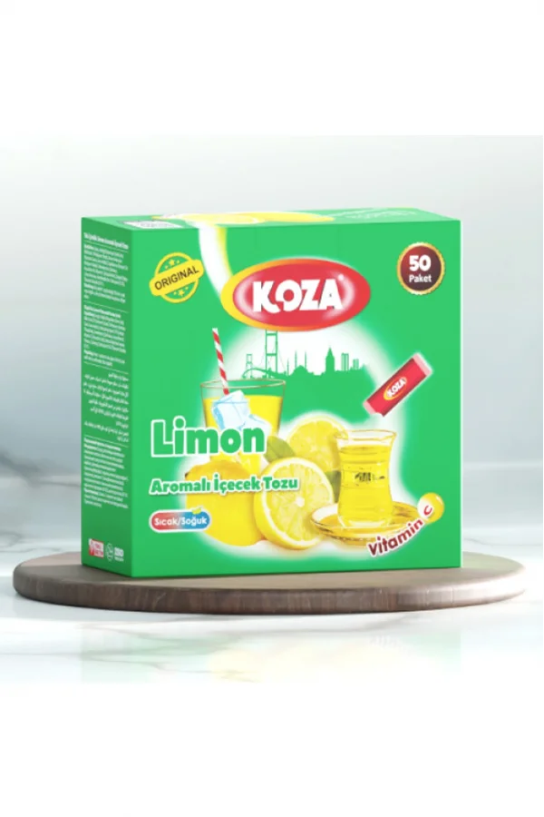 Koza Tek İçimlik Limon Aromalı Toz İçecek 50li
