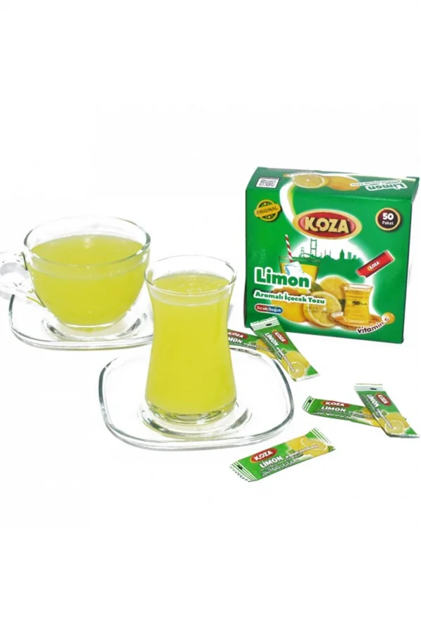 Koza Tek İçimlik Limon Aromalı Toz İçecek 50li
