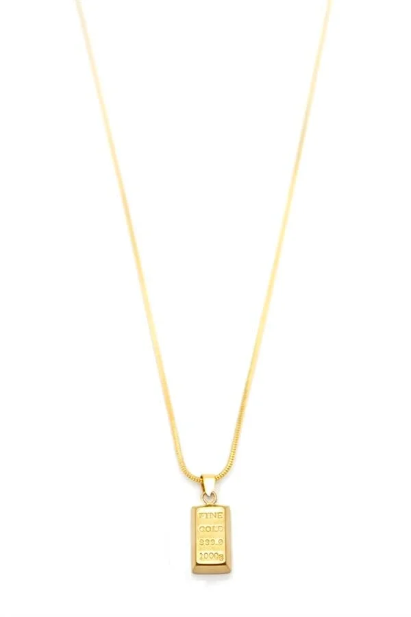 Külçe Altın Kolye - Altın