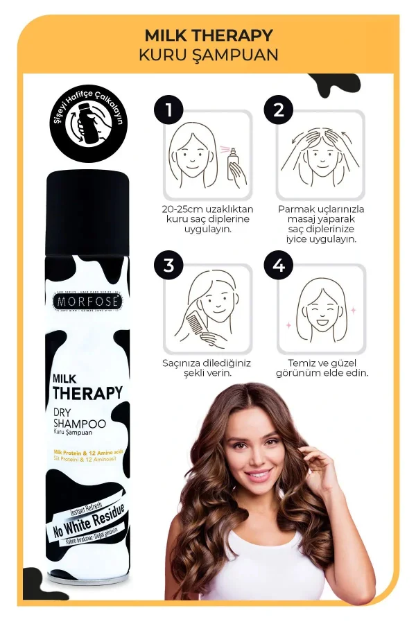 Kuru Şampuan Milk Therapy 200 ML - Besleyici - mrfs