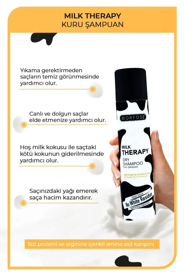 Kuru Şampuan Milk Therapy 200 ML - Besleyici - mrfs