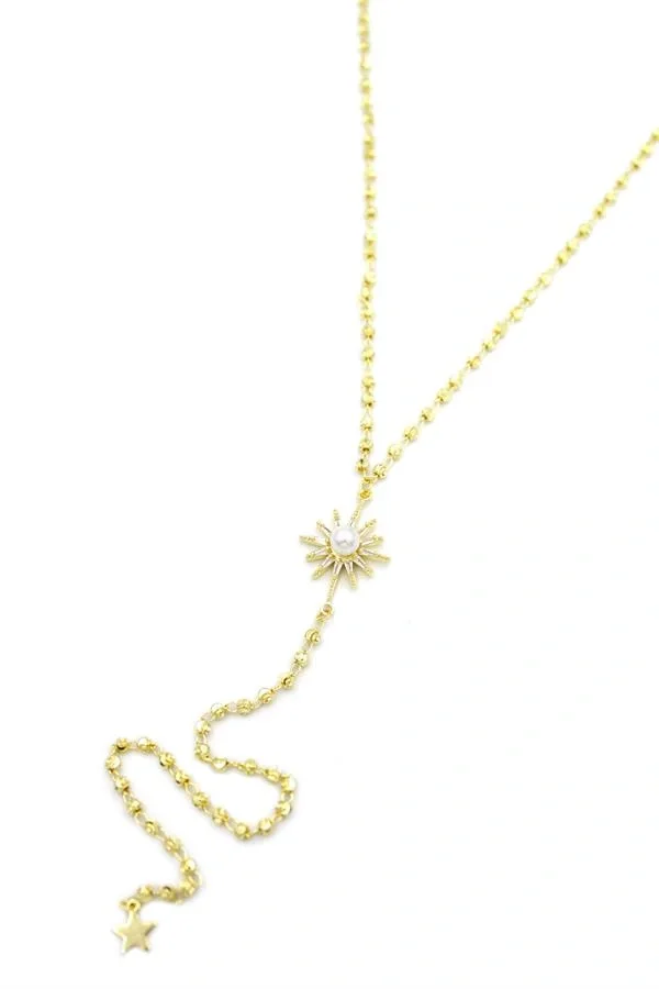 Kuzey Yıldız Y Kolye - Altın