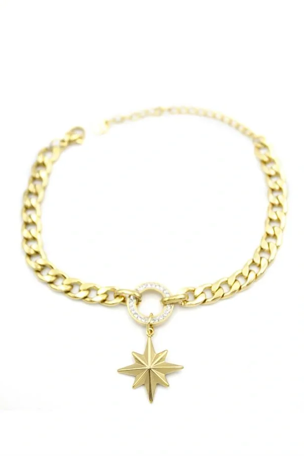 Kuzey Yıldızı Bileklik - Altın