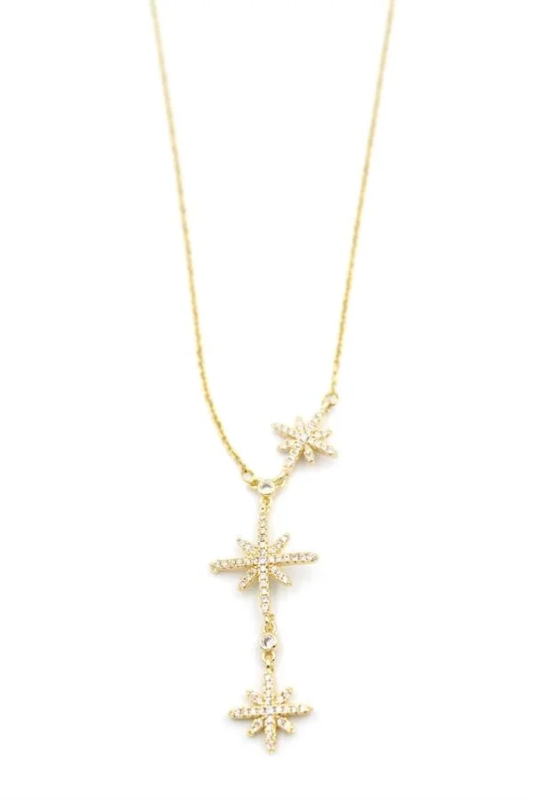 Kuzey Yıldızı Y Kolye - Altın