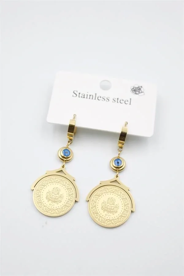 Lira Nazar Küpe - Altın