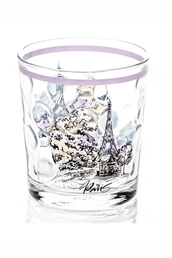 Meşrubat Bardağı Paris Desenli 1 Adet Royaleks-SGM08603