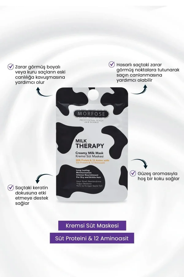 Milk Therapy Kremsi Süt Maskesi 25 ML (24 ADET) - Bakım ve Canlılık - mrfs