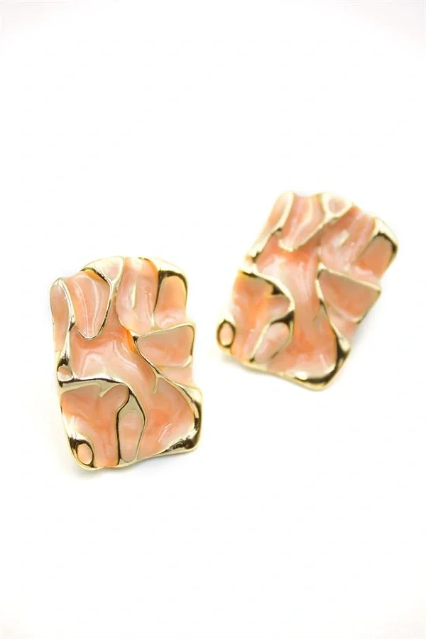 Mineli Küpe - Pembe