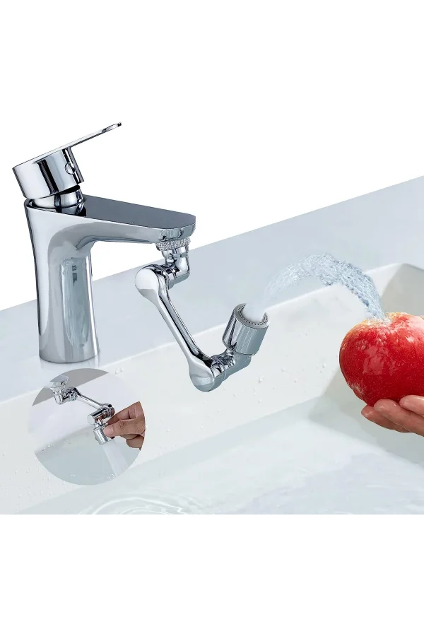 Mutfak Banyo Musluk Başlığı 1080 Derece Dönebilen Fonksiyonel Evrensel