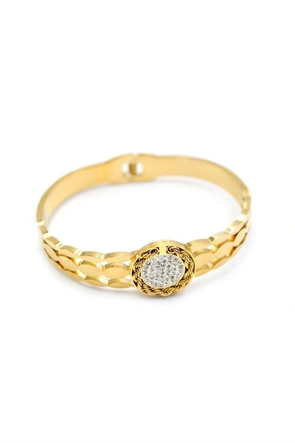 Örgü Bilezik - Altın