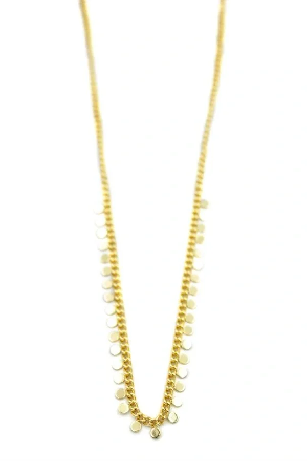 Pul Sallantılı Kolye - Altın