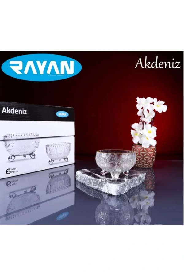 Rayan Akdeniz 6lı Ayaklı Kase
