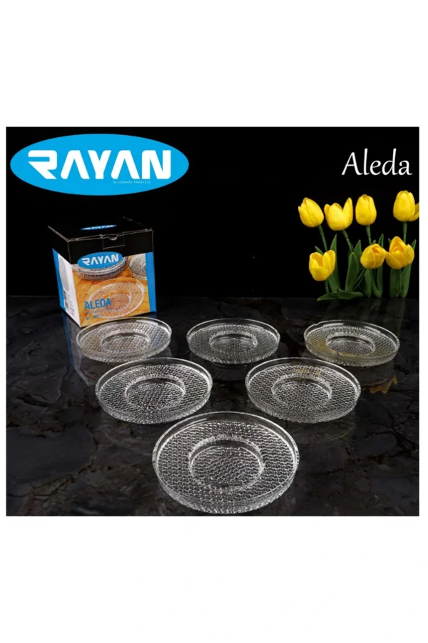 Rayan Aleda 6lı Çay Tabağı