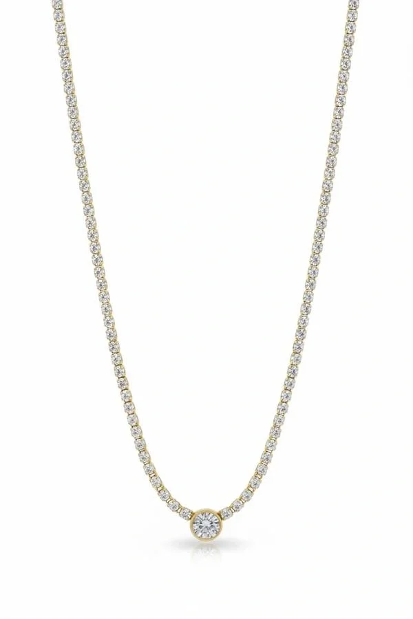 Su Yolu Kolye - Altın