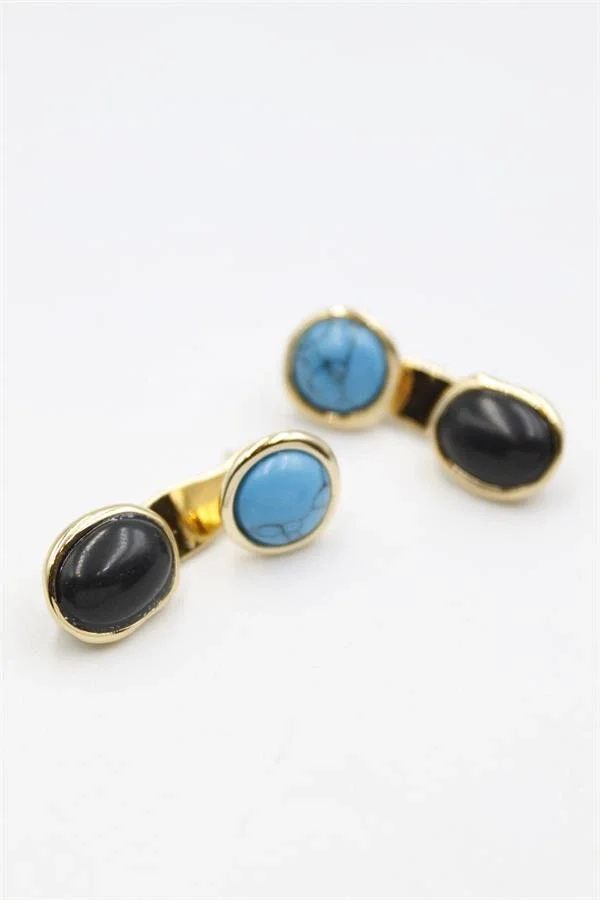 Taşlı Küpe - Altın