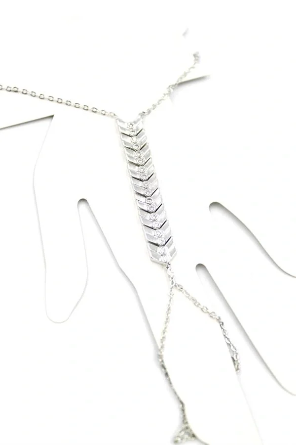 Taşlı Şahmeran Bileklik - Gümüş