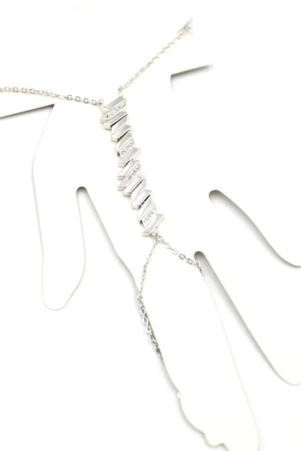 Taşlı Şahmeran Bileklik - Gümüş