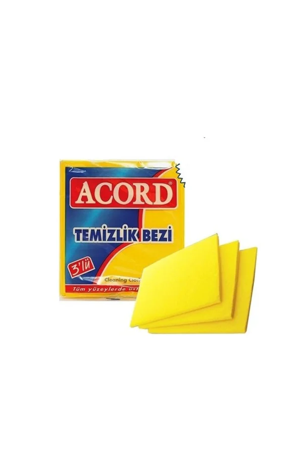 Temizlik Bezi 35x40 cm 3lü Sarı Royaleks-NRX-F547