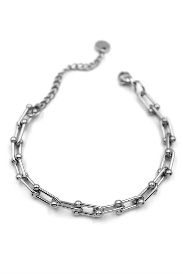 Tf Zincir Bileklik - Gümüş