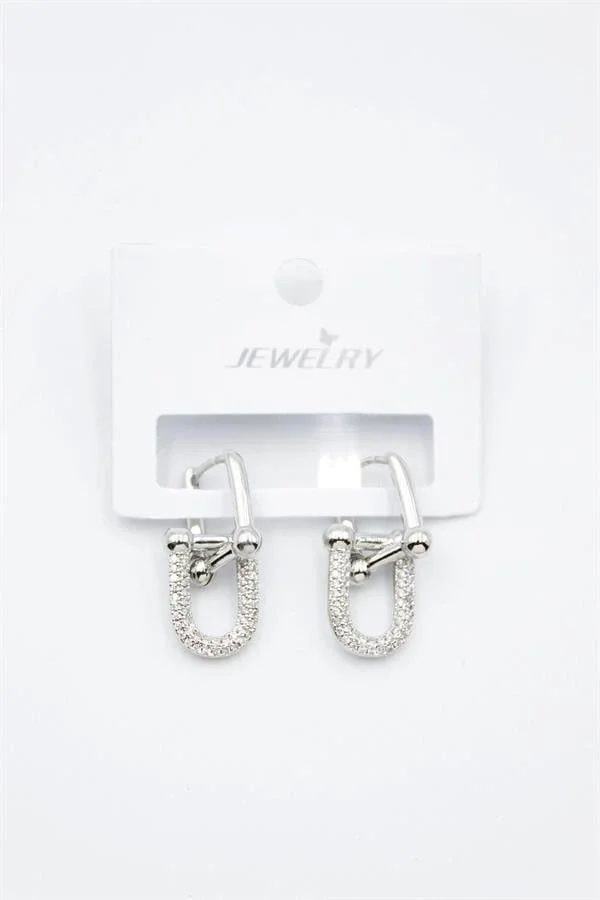 Tf Zincir Küpe - Gümüş