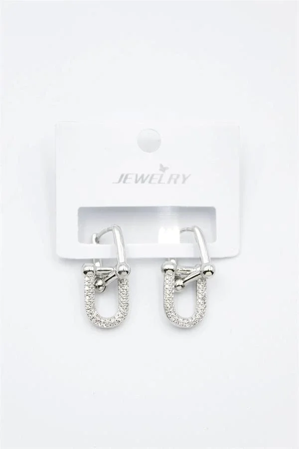 Tf Zincir Küpe - Gümüş