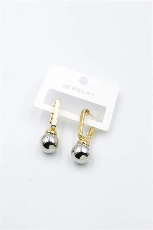 Top Küpe - Gümüş