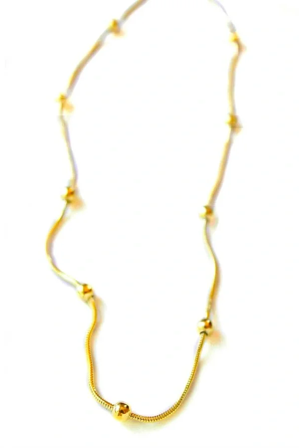 Top Zincir Kolye - Altın