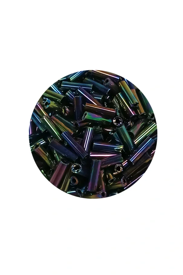 Uzun Boru Kesme Boncuk Çap 2mm Uzunluk 10 mm - 20 Gram - Mavi Yeşil - BNC230