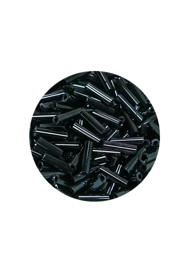 Uzun Boru Kesme Boncuk Çap 2mm Uzunluk 10 mm - 60 Gram - Koyu Yeşil - BNC266