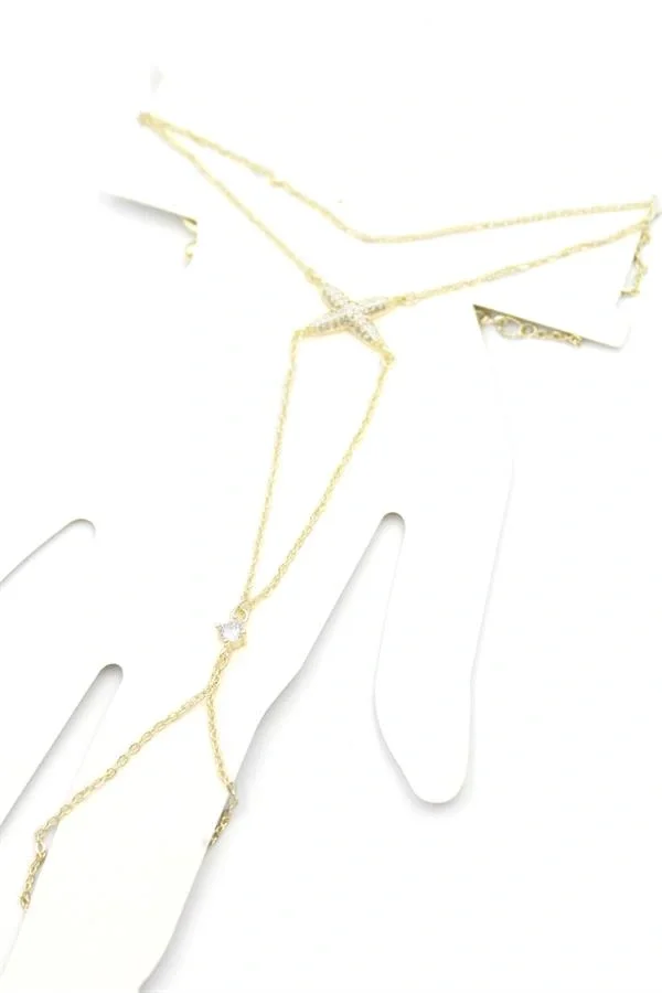 X Taşlı Şahmeran - Altın