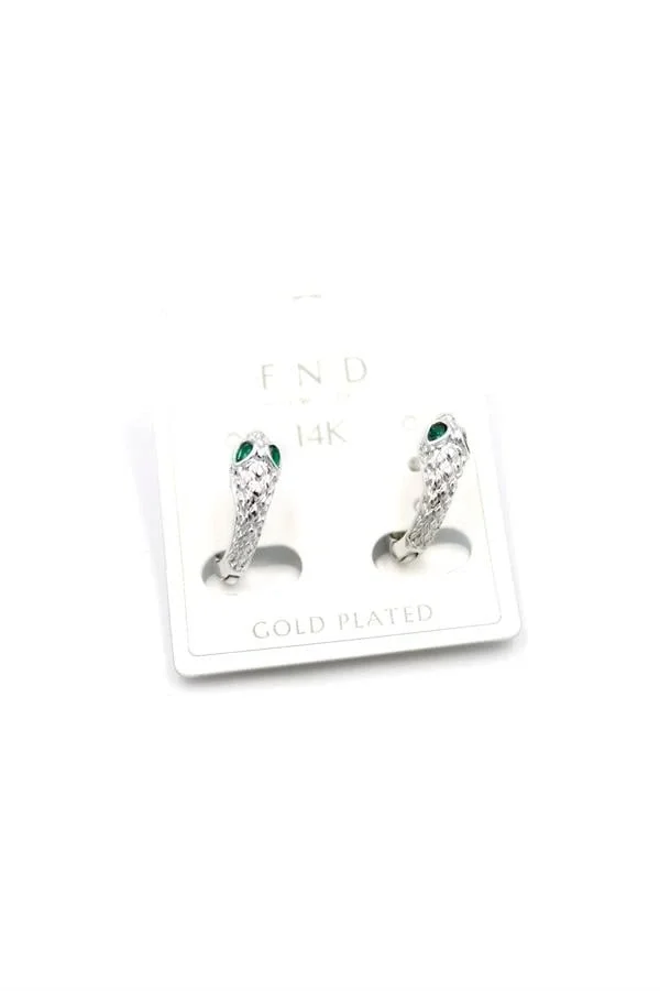 Yılan Küpe - Gümüş