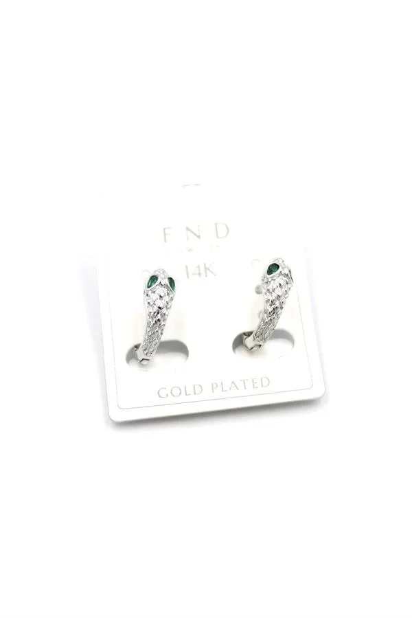 Yılan Küpe - Gümüş