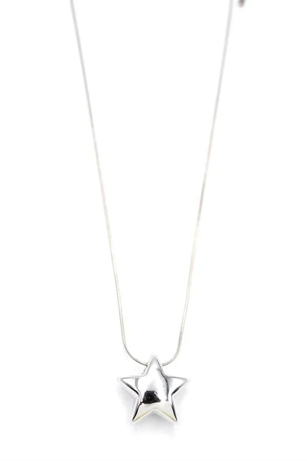 Yıldız Kolye - Gümüş