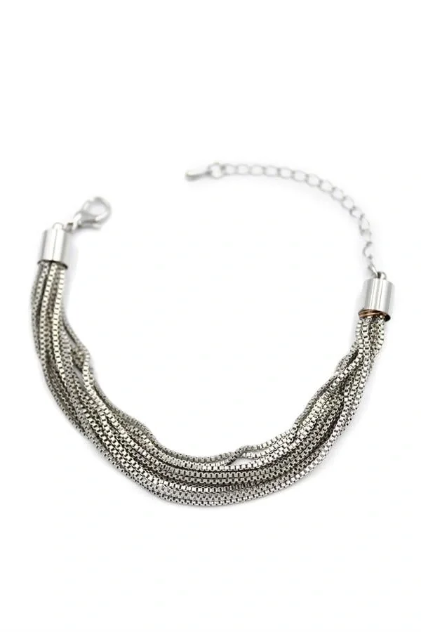 Zincirli Bileklik - Gümüş