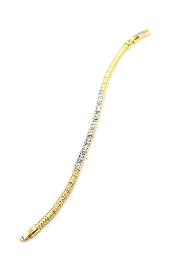 Zirkon Taşlı Bileklik - Altın