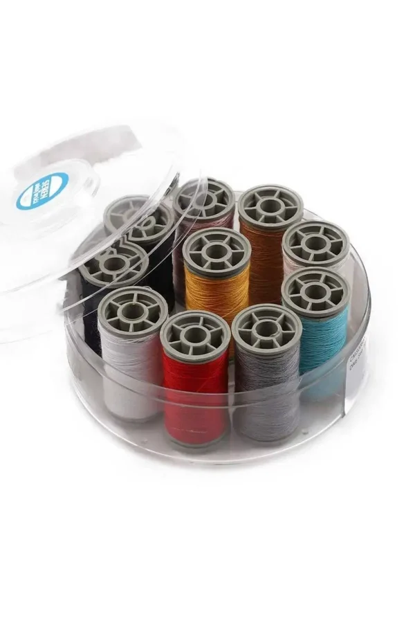 Zümrüt No:120 , %100 Polyester Dikiş Ipliği Kaliteli 10 Adet Farklı Makara Ip  Royaleks-13073