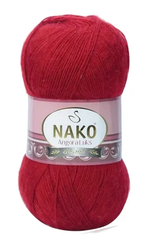 1 Adet Angora Lüks El Örgü İpi Koyu Kırmızı 1175