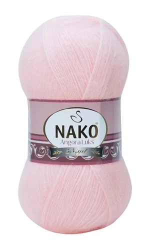 1 Adet Angora Lüks El Örgü İpi Pembe 11502