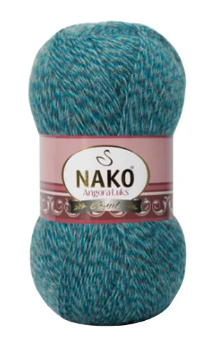 1 Adet Angora Lüks El Örgü İpi Petrol Muline 21357