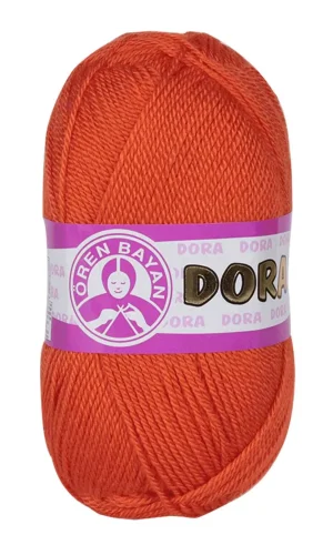 1 Adet Dora El Örgü İpi Yünü 100 gr 031 Turuncu