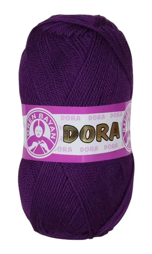 1 Adet Dora El Örgü İpi Yünü 100 gr 043 Mor